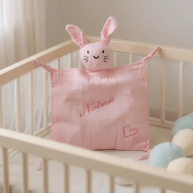 Doudou en gaze de coton personnalisé