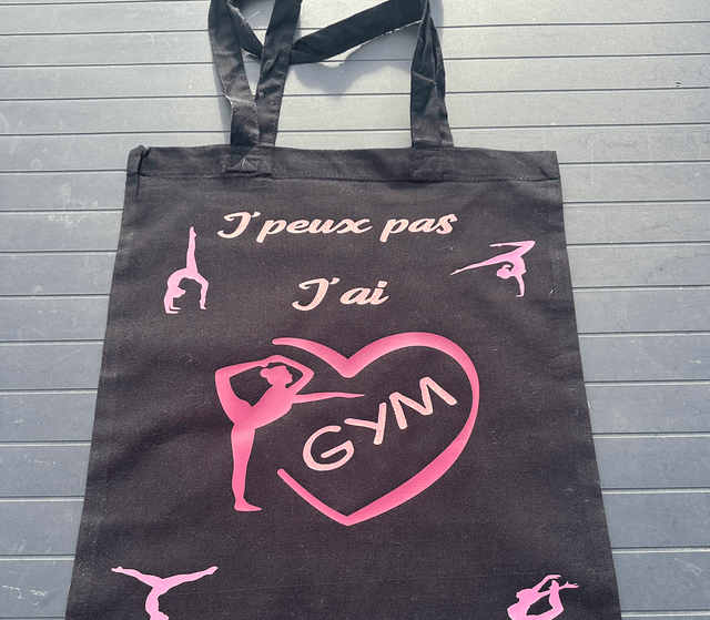 Tote bag « J’peux pas j’ai gym »