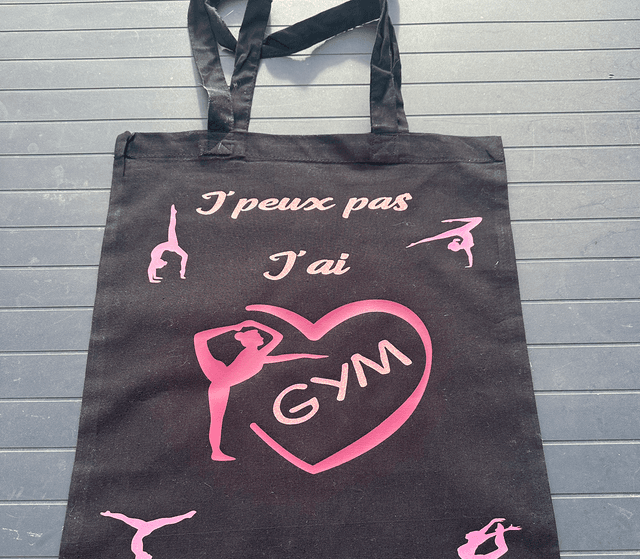 Tote bag « J’peux pas j’ai gym »